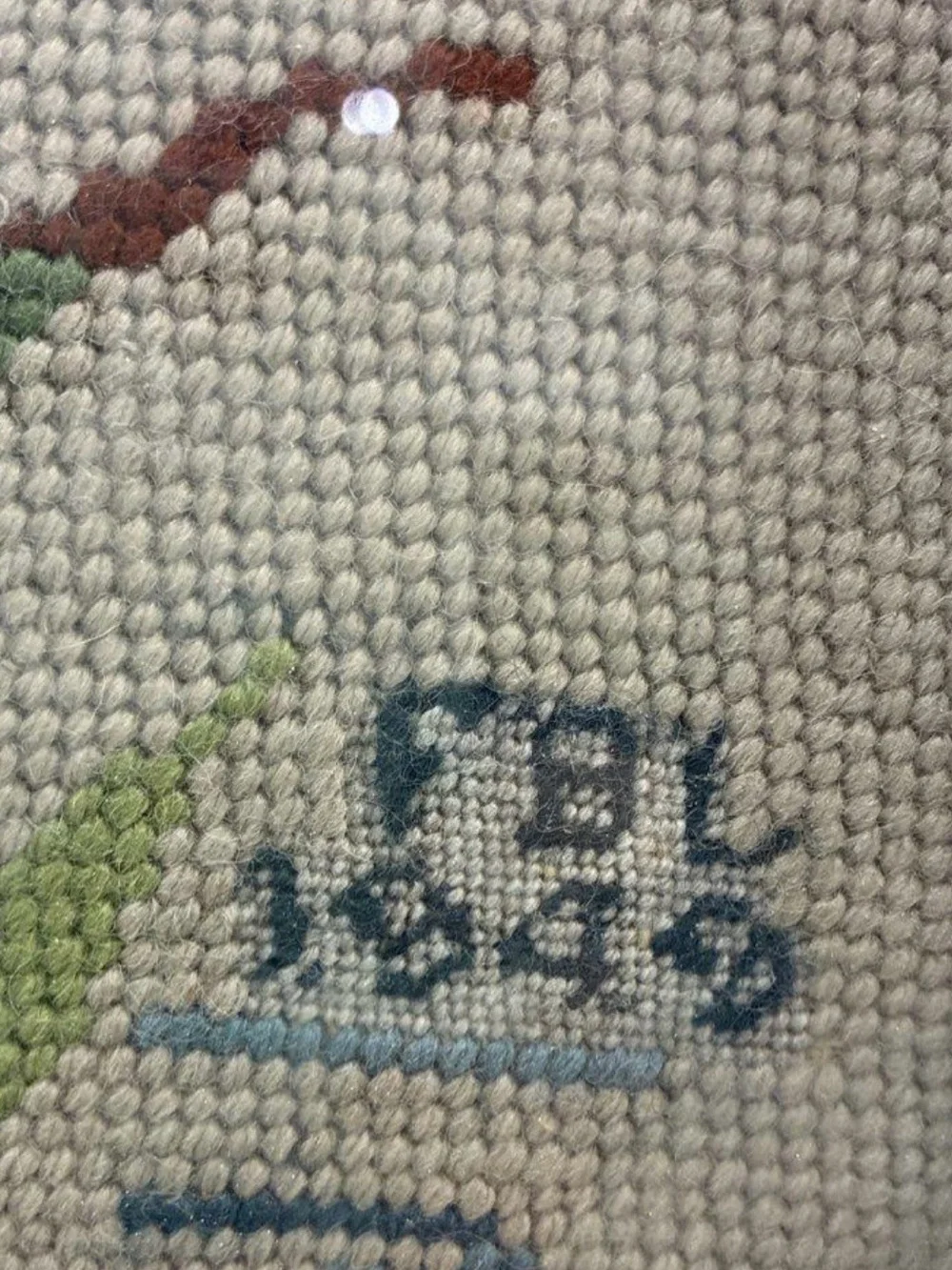 Handcrafted Duck Needlepoint